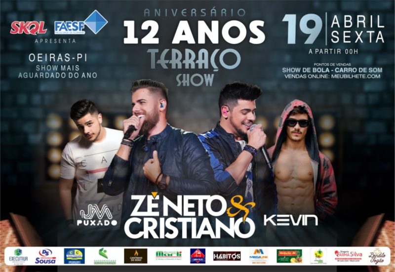 Zé Neto e Cristiano no 12º aniversário do Terraço Show 1 01 2