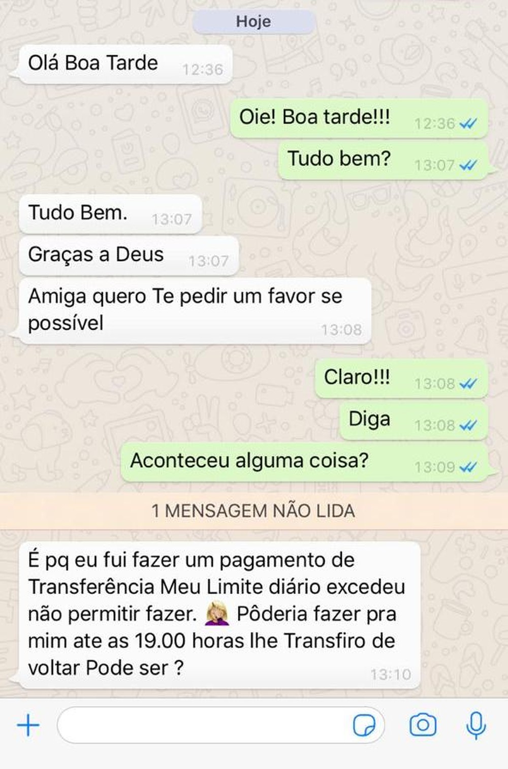 Médica cai em golpe e recebe 'conselho' de bandido: 'Amadureça' 3 oie 1