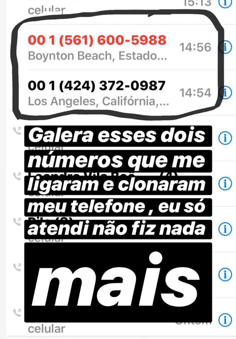 Bandido canta vítima após clonar celular e aplicar golpe: "Boca linda" 2 virus1