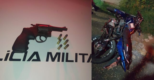 Homem flagrado com arma de fogo sofre acidente ao fugir da abordagem policial em Oeiras