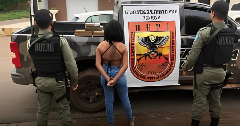 Polícia aprende mulher com 5kg de drogas levado de Oeiras para Picos (foto BEPI)