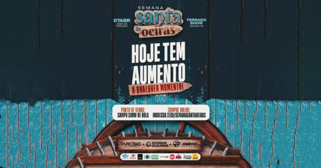 Terraço Show: HOJE TEM AUMENTO!