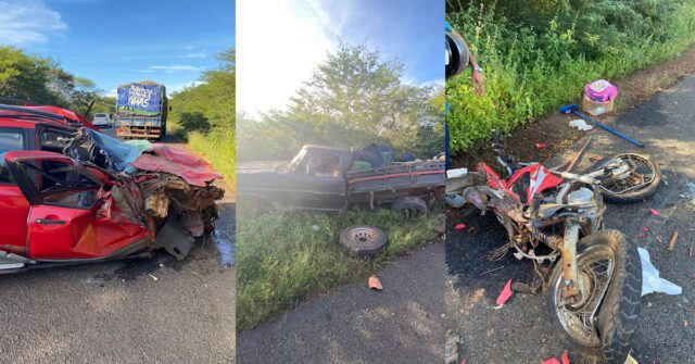 Três feridos em acidente na rodovia PI 143 entre Oeiras e Colônia do Piauí