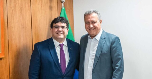 Rafael Fonteles com o ministro Rui Costa, da Casa Civil (Foto: Wagner Lopes)