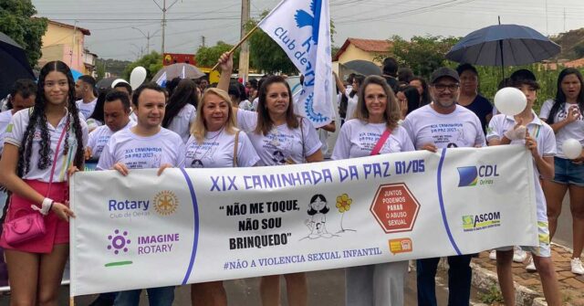 Rotary Club promove caminhada contra a violência sexual infantil em Oeiras