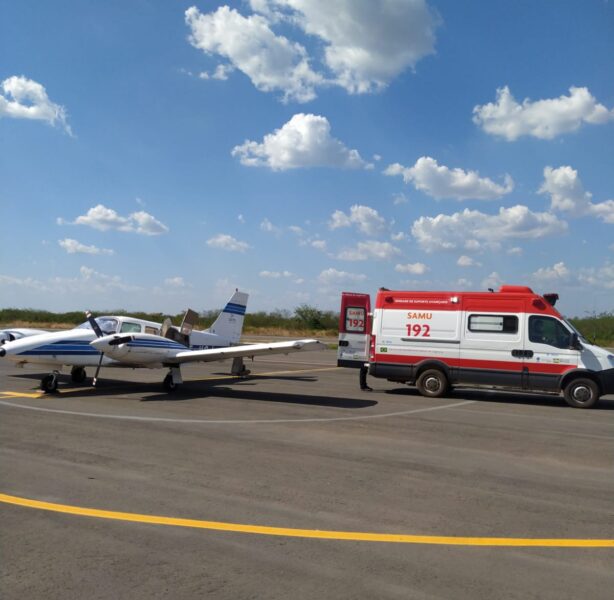 Aeroporto de Oeiras Realiza Sua Primeira Transferência de Paciente Através do SAMU Aéreo