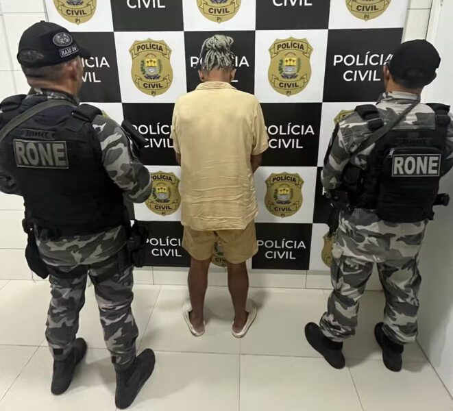Condenado a 8 anos de reclusão por estupro de vulnerável é preso quase 10 anos após o crime no PI — Foto: Divulgação/PMPI
