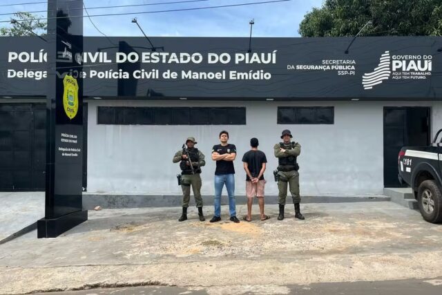 Homem de 31 anos é preso por suspeita de estupro de vulnerável contra adolescente de 13 anos no Piauí — Foto: Divulgação/PC