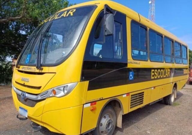 Ônibus escolar no Piauí — Foto: PRF-PI