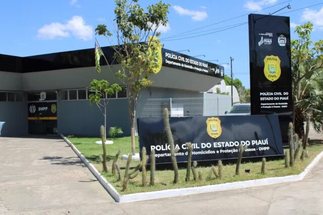 Departamento de Homicídio e Proteção à Pessoa (DHPP) em Teresina — Foto: Lucas Marreiros/g1