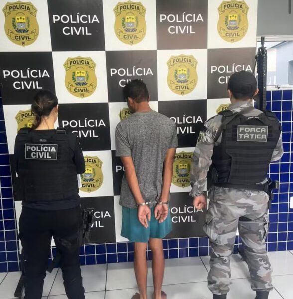 Homem é preso suspeito de oferecer à adolescente dinheiro em troca de relações sexuais no PI — Foto: Polícia Civil