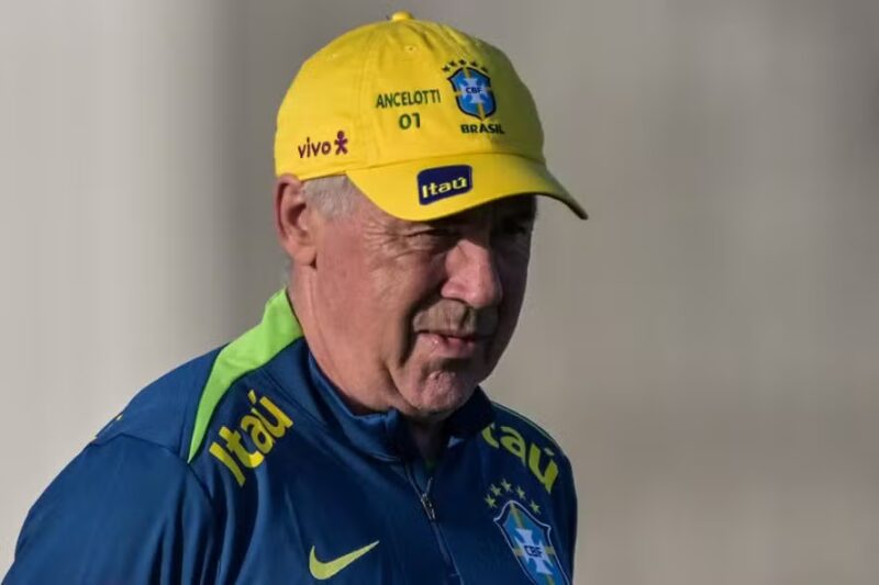 Carlo Ancelotti, técnico da seleção brasileira — Foto: Nelson ALMEIDA / AFP