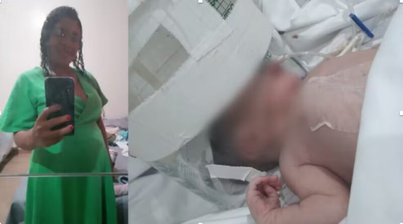 Família denuncia negligência médica após mulher morrer ao dar a luz e bebê ficar em estado grave no PI; Sesapi e PC investigam o caso — Foto: Reprodução/ Montagem G1