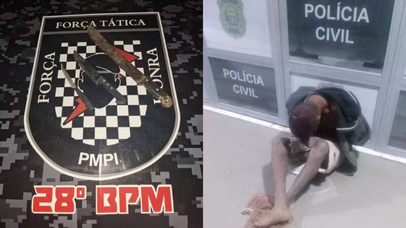 Homem é preso após esfaquear criança de 3 anos no Sul do Piauí; idosa morre durante ocorrência