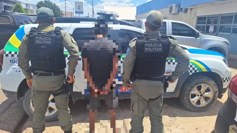 Jovem é preso suspeito de agredir adolescente de 13 anos no PI; garota é apontada como companheira dele — Foto: PM-PI