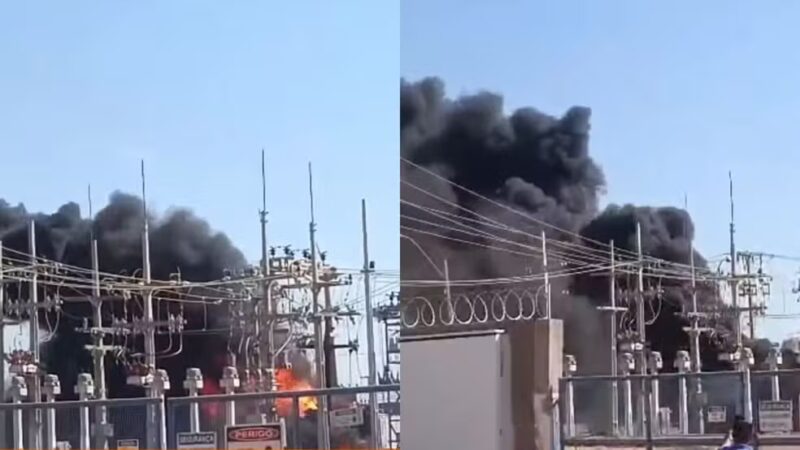 Incêndio atinge subestação de energia e interrompe fornecimento em sete cidades do Piauí — Foto: Cidades na Net