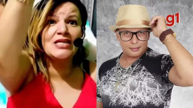 Laércia Dantas viralizou ao cantar uma música que tem Paulynho Paixão como um dos compositores — Foto: Reprodução
