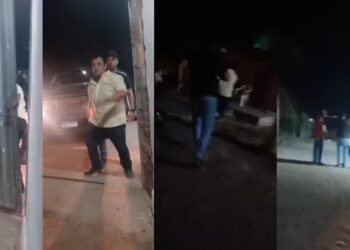 Prefeito invade casa de jovens no interior do PI. — Foto: Montagem g1