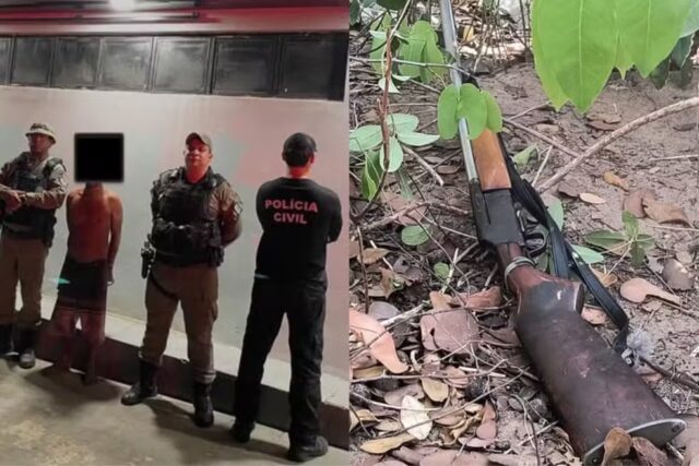 Homem é preso suspeito de matar companheira e cachorro no Sul do Piauí — Foto: Divulgação/PCPI