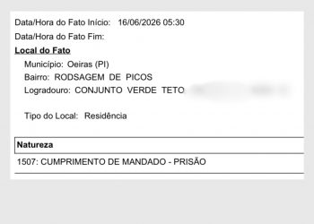 Polícia Militar cumpre mandado de prisão no bairro Rodagem de Picos, em Oeiras 6 🚨 POLICIA MILITAR CUMPRE MANDADO DE PRISAO EM OEIRASNas primeiras horas da manha equipes do 14