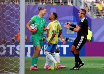 Nyland comenta duelo com Neymar e explica estratégia antes do pênalti 7 2026 07 05t220616z 1430985927 up1em751pefrw rtrmadp 3 soccer worldcup bra nor